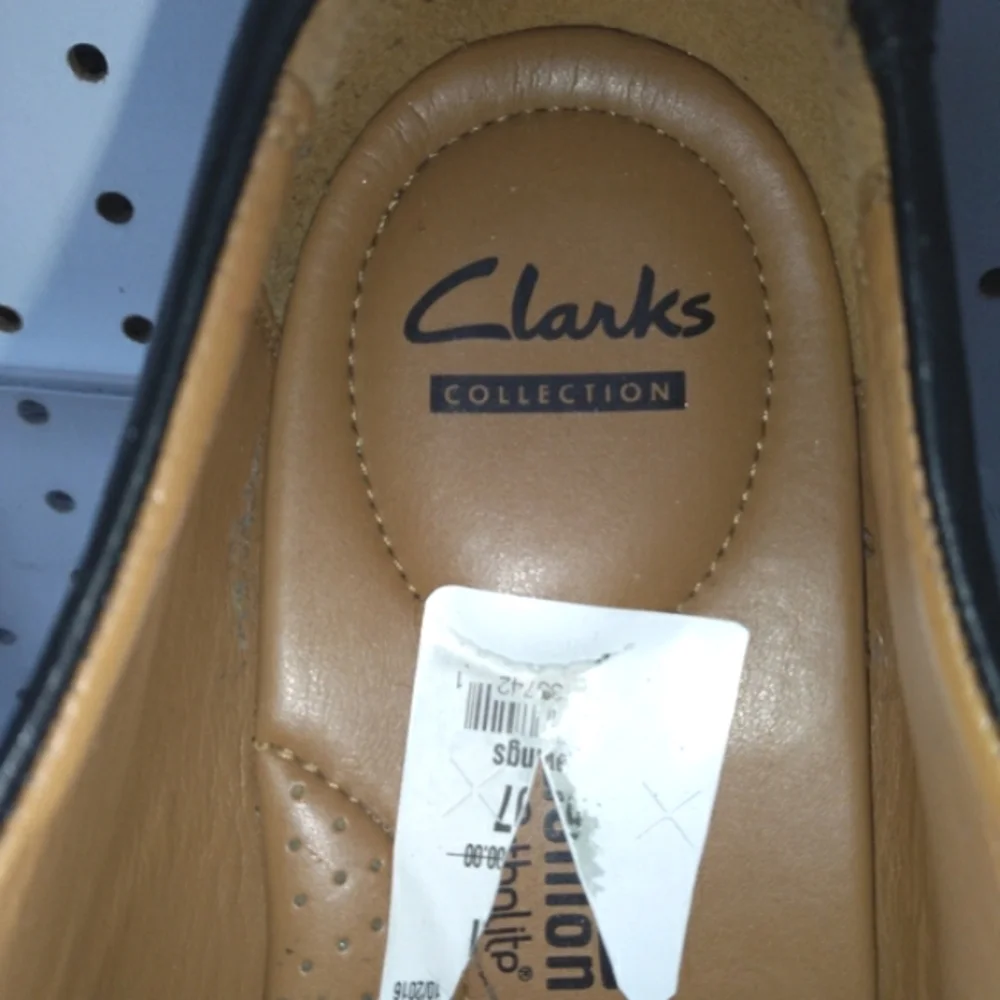Clarks | Black Shoes | Men's Comfort Oxford Cushioned Footbed Lace-up Sz 11.5 M